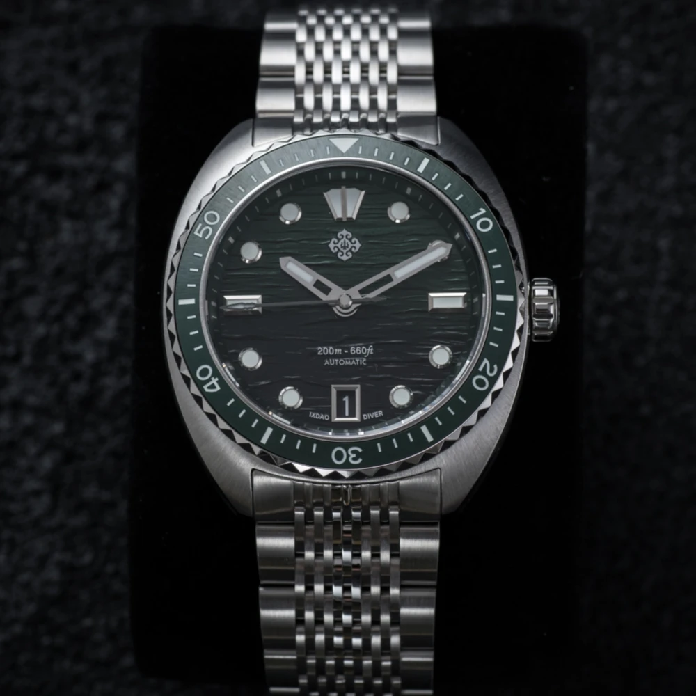 

2025 New IXDAO IPOSE Men's Mechanical Watch Retro 39.5mm Sapphire Crystal Luminous BWG-9 Stainless Steel Sport Reloj Hombre
