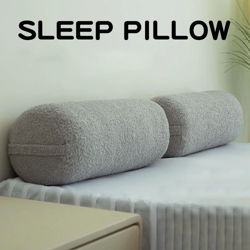 

Long Round Body Support Pillow for Neck Leg Soft Cylinder Cervical Roll Neck Pillows for Bed with Removable Cover 32 Inches