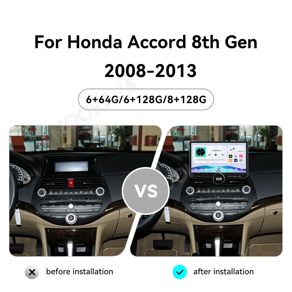 11.5 IN Android 15 Radio For Honda Accord 8th Gen 2008~2013 Intelligent Navigation Screen Car Stereo Receiver player Head Unit