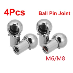 4Pcs M6 M8 Gas Strut Rod End Fitting Ball Pin Connector Joint Valve Spring Holder Universal for Car Boot Front Bonnet Trunk Home