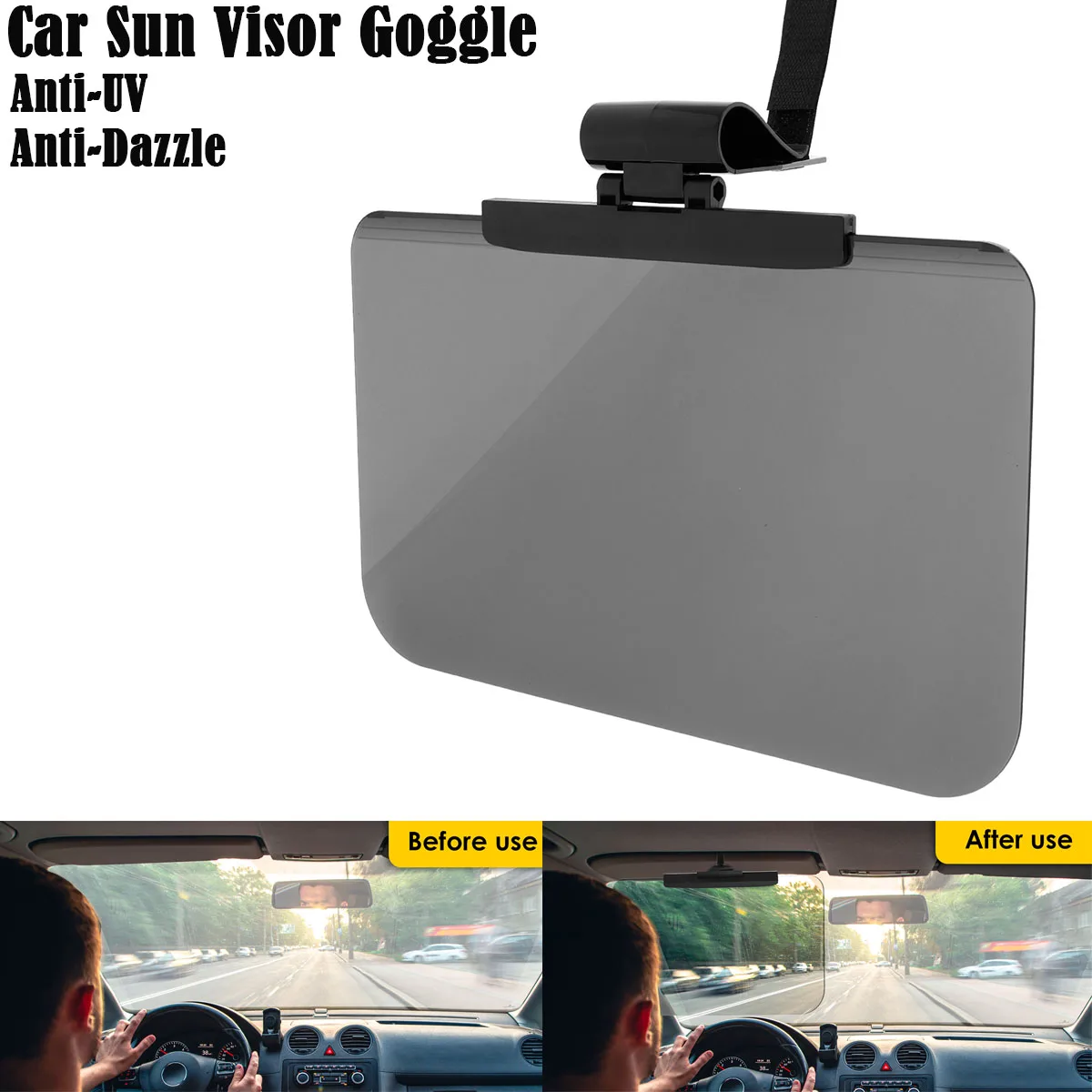 

Car Sun Visor Goggle Anti-UV Anti-Dazzle Reduce Visual Fatigue Sunshade Visor Extender Cars Interior Accessorie