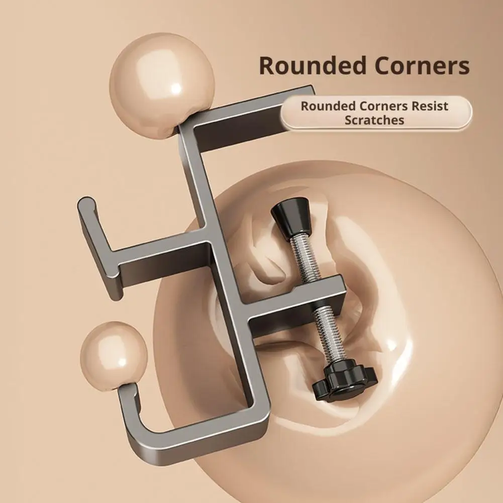 Portable Headset Hanger Punch-free Table Side Hook Wall Hanging Racks Multi-functional Holder for Gaming Headphone Organizer