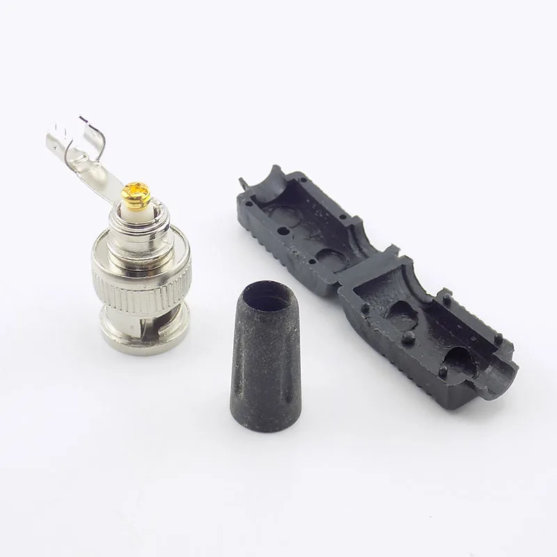 20Pcs wholesale Bnc Male Connector L 90degree Coaxial Cable Rg59 Cctv Accessories  For Cctv Video audio Security System C3