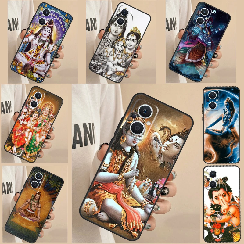 God Diety Hindu Ganesha Shiva Phone Case For OPPO Find X3 Lite X5 X6 Pro X2 Neo Reno 3 4 5 6 7 8 Lite 4Z 5Z 2Z 8T Cover