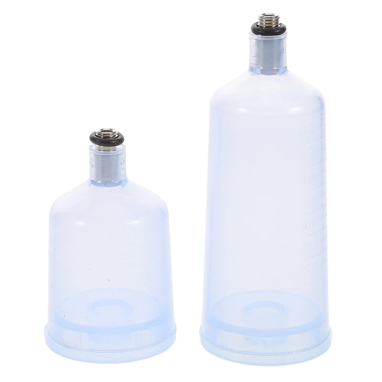 

2 Pcs Airbrush Replaceable Cup Detachable Spray Filling Oil Painting Bottles Jar with Cover