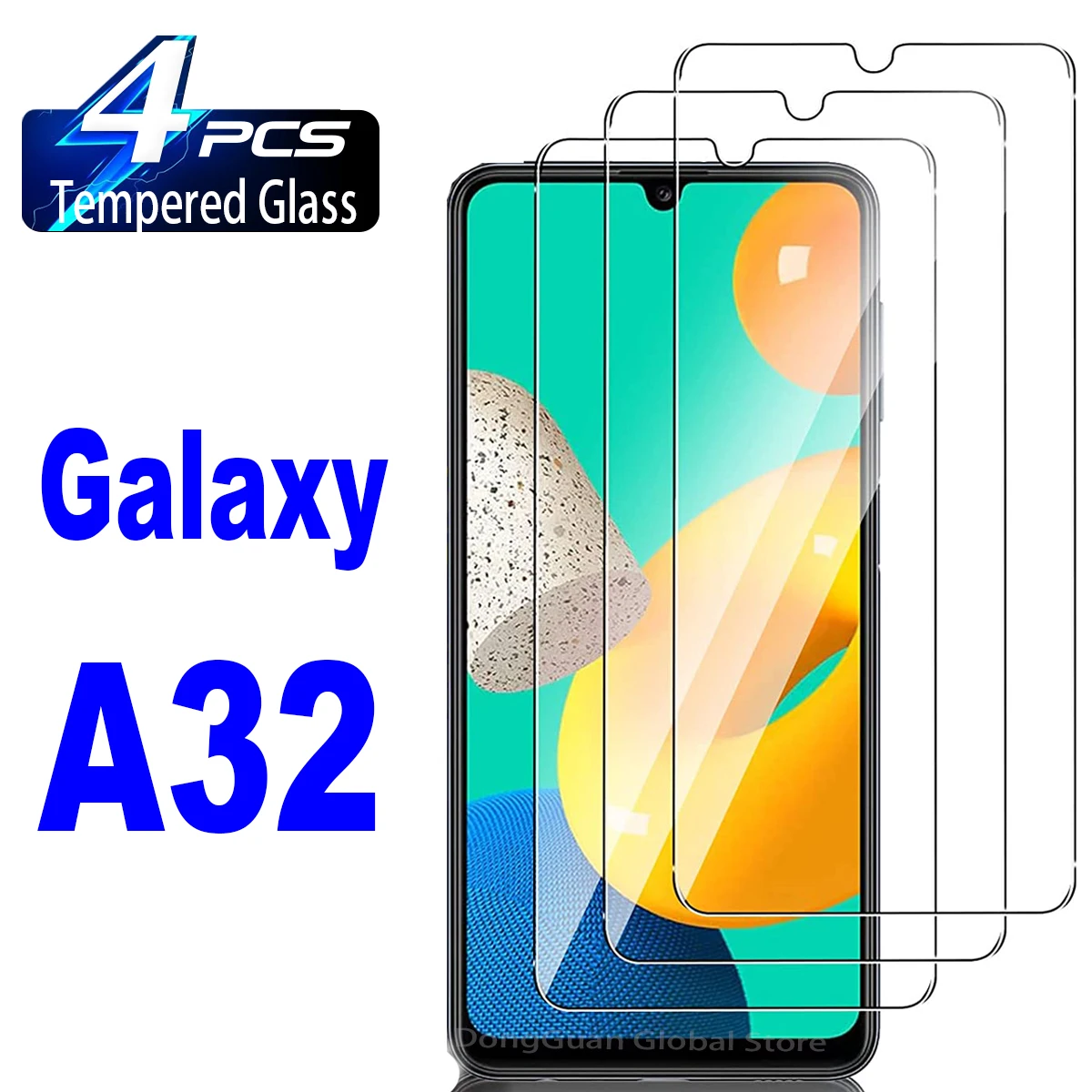 

9H Screen Protector Glass For Galaxy A32 5G A22 A33 5G 2/4Pcs HD Tempered Glass Film