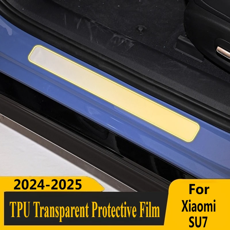 ل Xiaomi SU7 2024-2025 شاشة التحكم المركزي الداخلية ملصق بولي TPU طبقة رقيقة واقية اكسسوارات السيارات الداخلية المعدلة