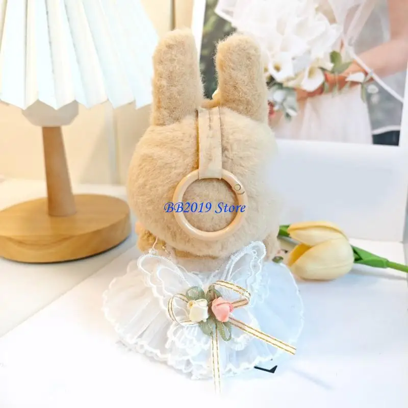 ชุดแต่งงานตุ๊กตา Q0KB และชุดขนผมชุดสำหรับ 15 ซม. นั่งตุ๊กตารูปตุ๊กตาแสดงตุ๊กตาอุปกรณ์เสริมการแต่งตัวง่าย ๆ เปลี่ยนไป