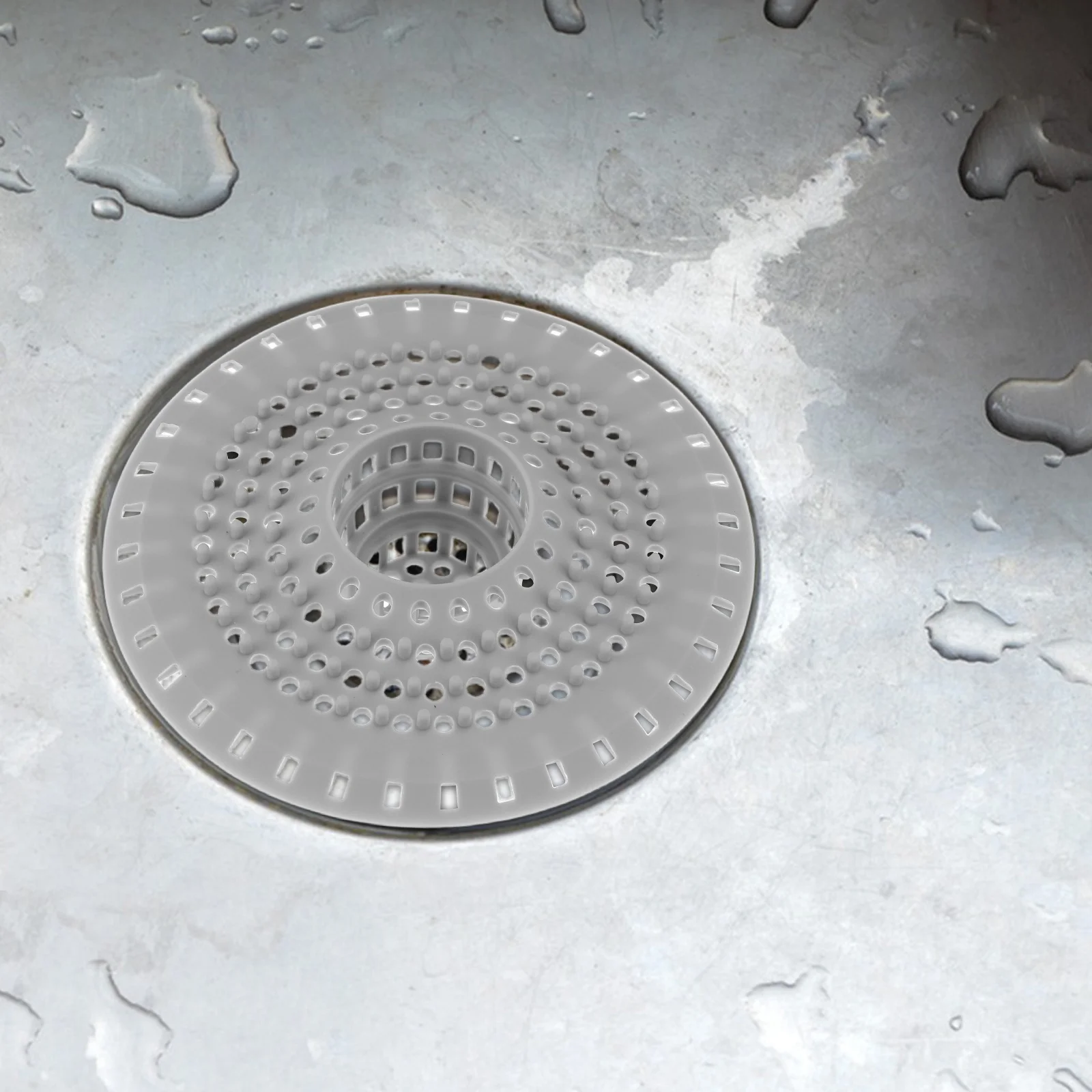 

3Pcs Silicone Drain Filter - Hair Catcher for Bathroom Shower Sink Tub Strainer Cover - Clog Resistant Drain Protector Mesh