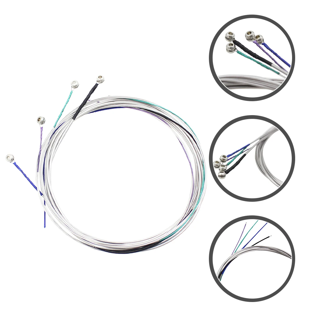 

1 Set Of Durable Violoncello Strings Cello Replacement Accessories Metal 4-String Cello String Set Bright Tone Standard Tension