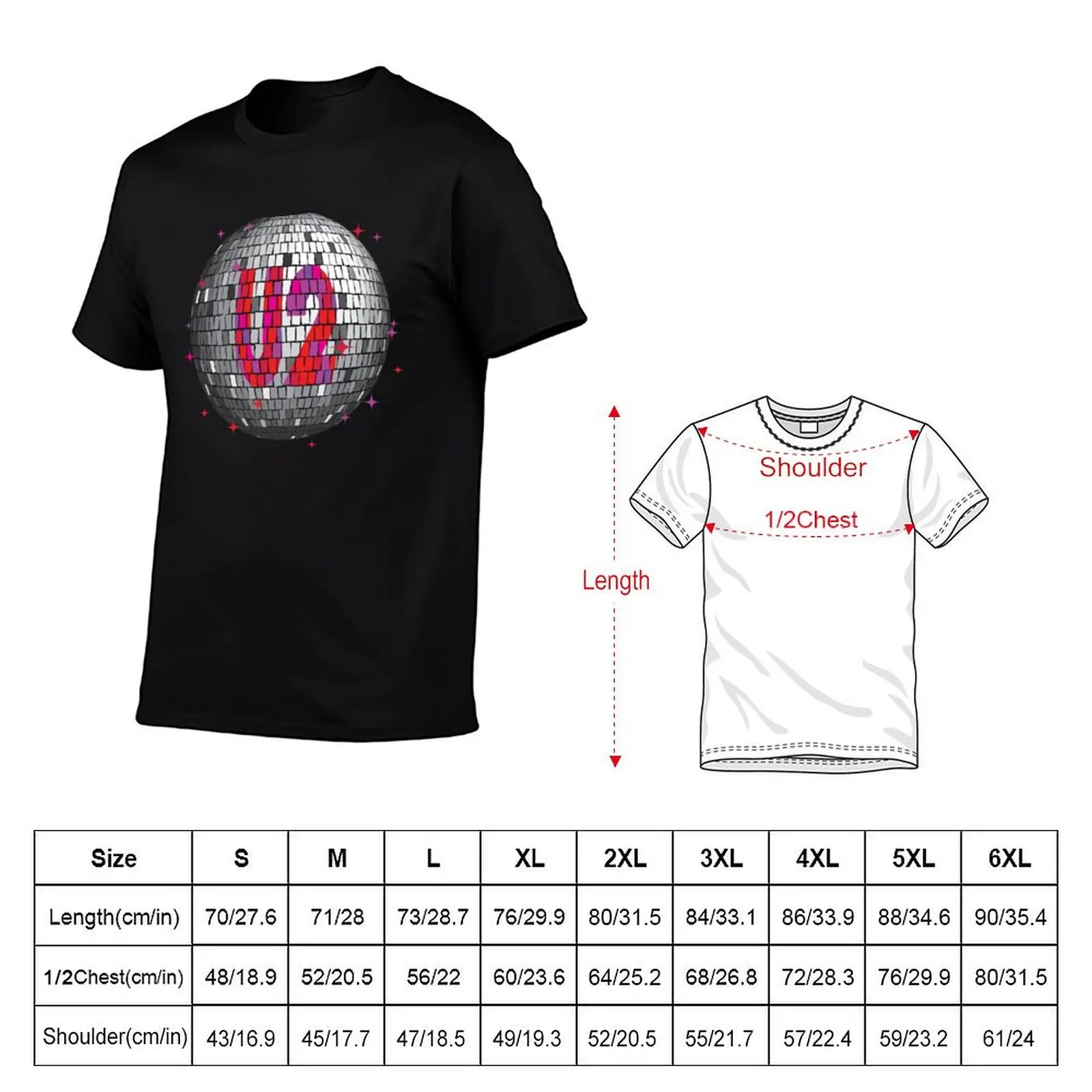 U2 Disco Ball Pink T-Shirt oversized graphic tee shirts graphic tee men tshirt