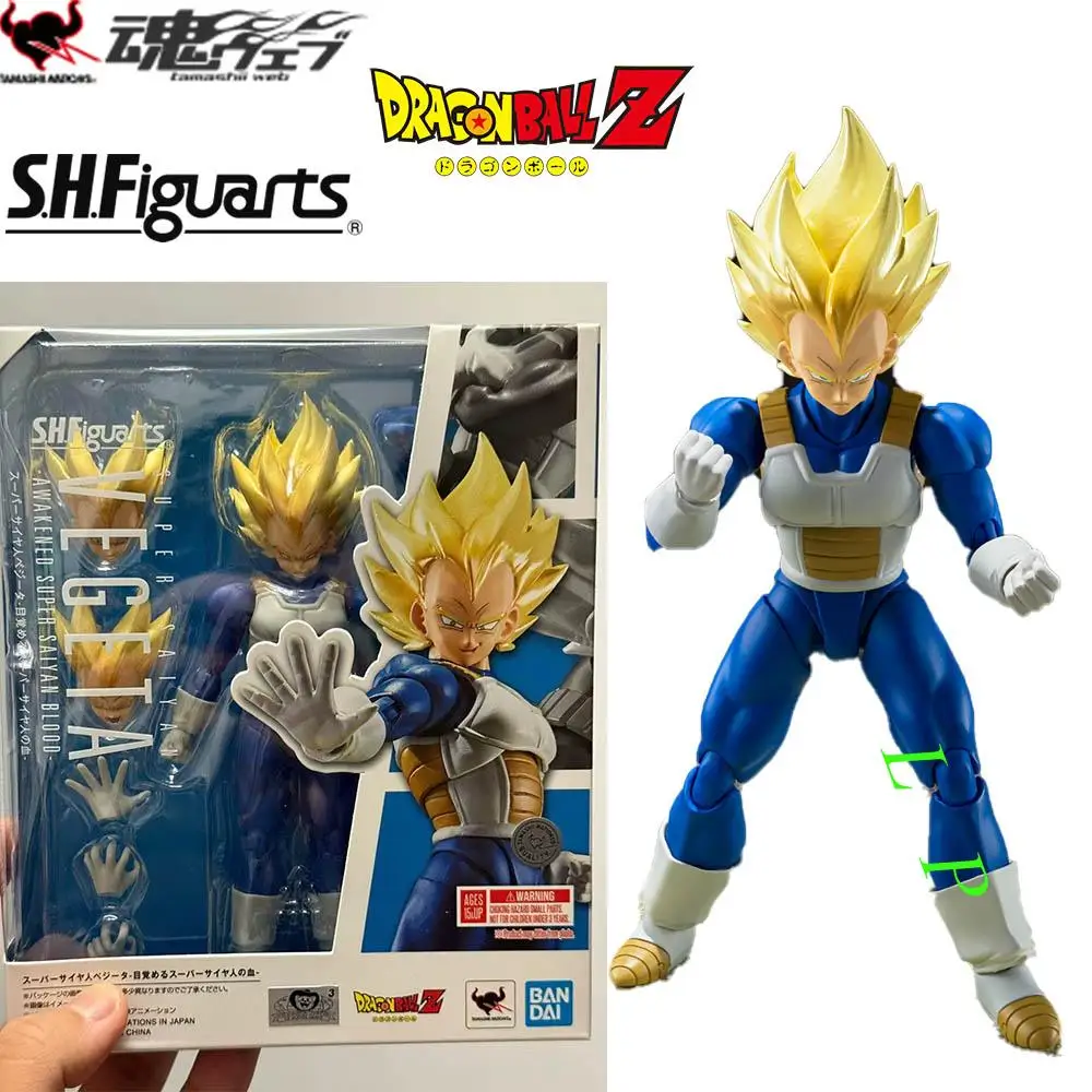 

S.H.Figuarts SUPER SAIYAN VEGETA -AWAKENED SUPER SAIYAN BLOOD в наличии, оригинальная модель аниме, фигурка, оригинальная игрушка в штучной упаковке