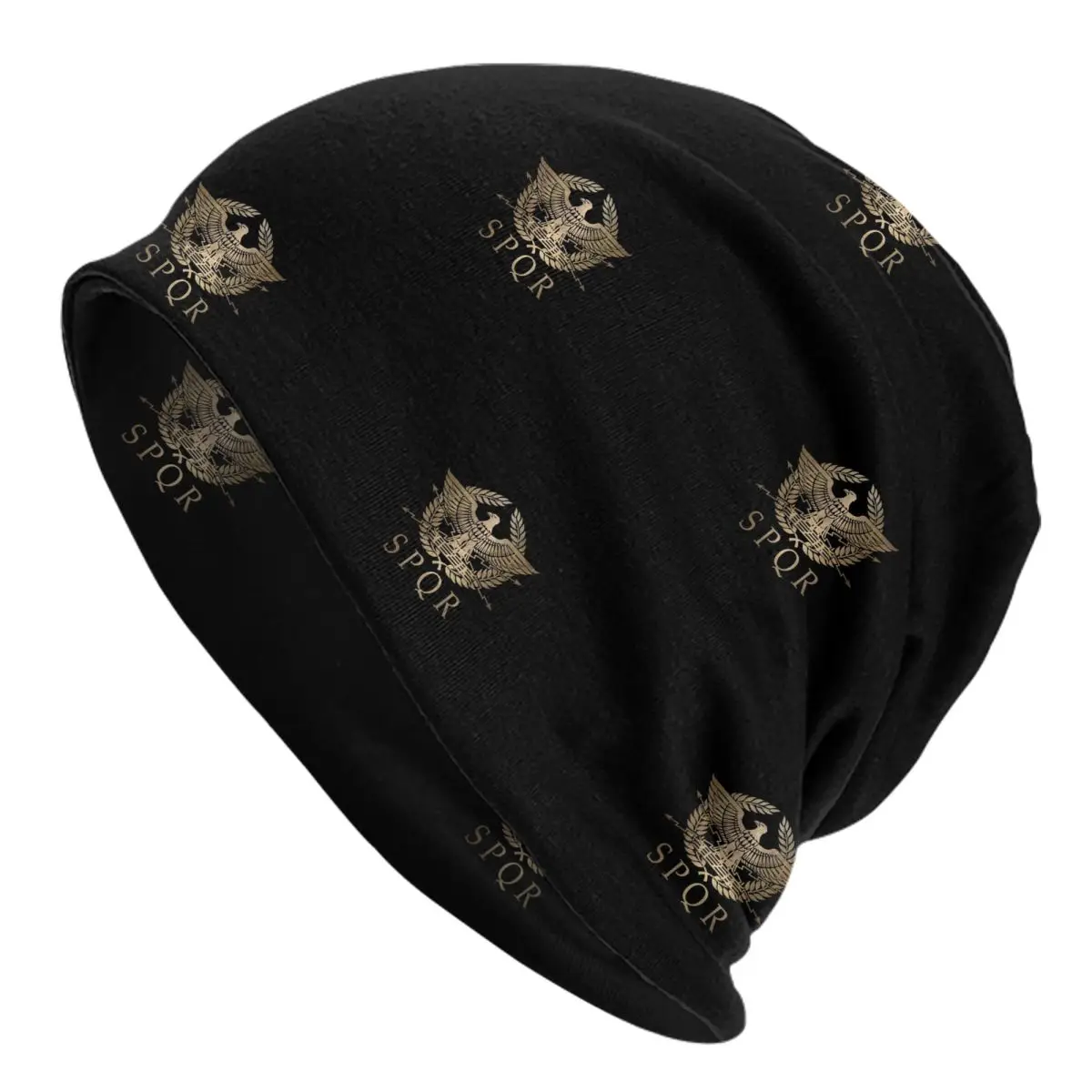 SPQR- Roman Empire Standard Shield Unisex Adult Beanies Caps Knitting Bonnet Hat Warm Fashion Autumn Winter Skullies Hats