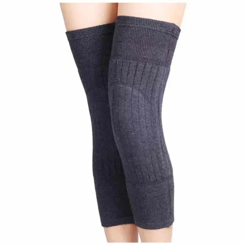 Ginocchiera invernale in peluche Ginocchiere termiche per anziani Donna Uomo Ginocchiere elastiche Maniche per le gambe per lo sci Ciclismo Campeggio Corsa