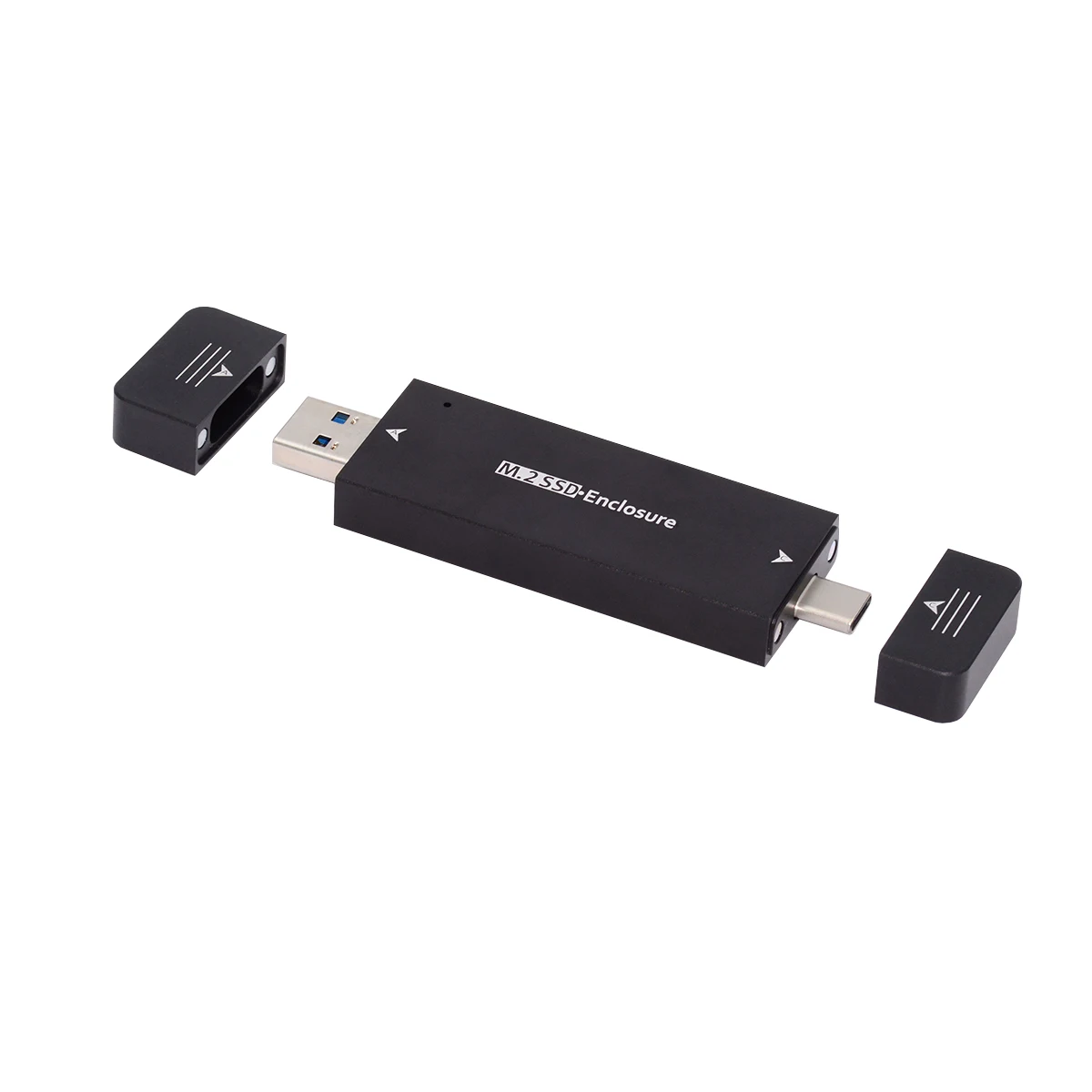 Cablecc Combo Type-C & USB3.0 to NVME M-key M.2 NGFF SATA SSD PCBA Case 2230/2242mm Adapter RTL9210B Chipset