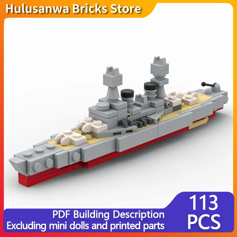 

WW2 Military Vessels Model MOC Building Bricks War Equipment Modular Technology Gifts Holiday Assemble Children Toys Suit