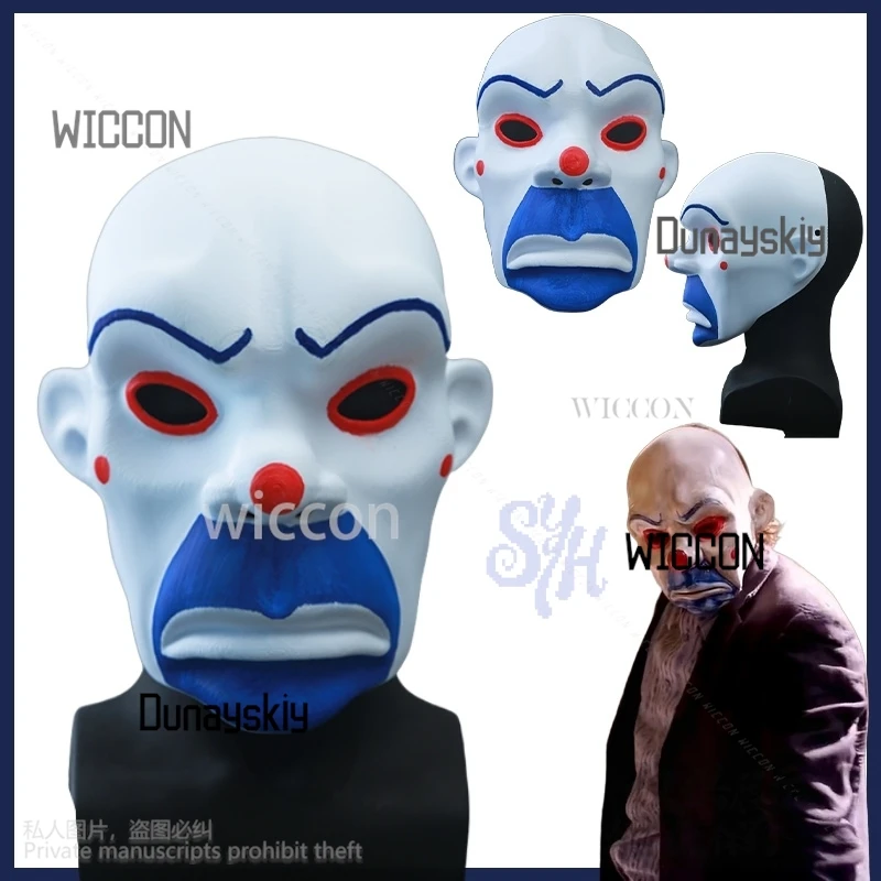 

Anime Movie Bank Knight Cosplay Joker 3D Polylactic Acid Horror Mask Props Masquerade Halloween Christmas Party Gifts Customized