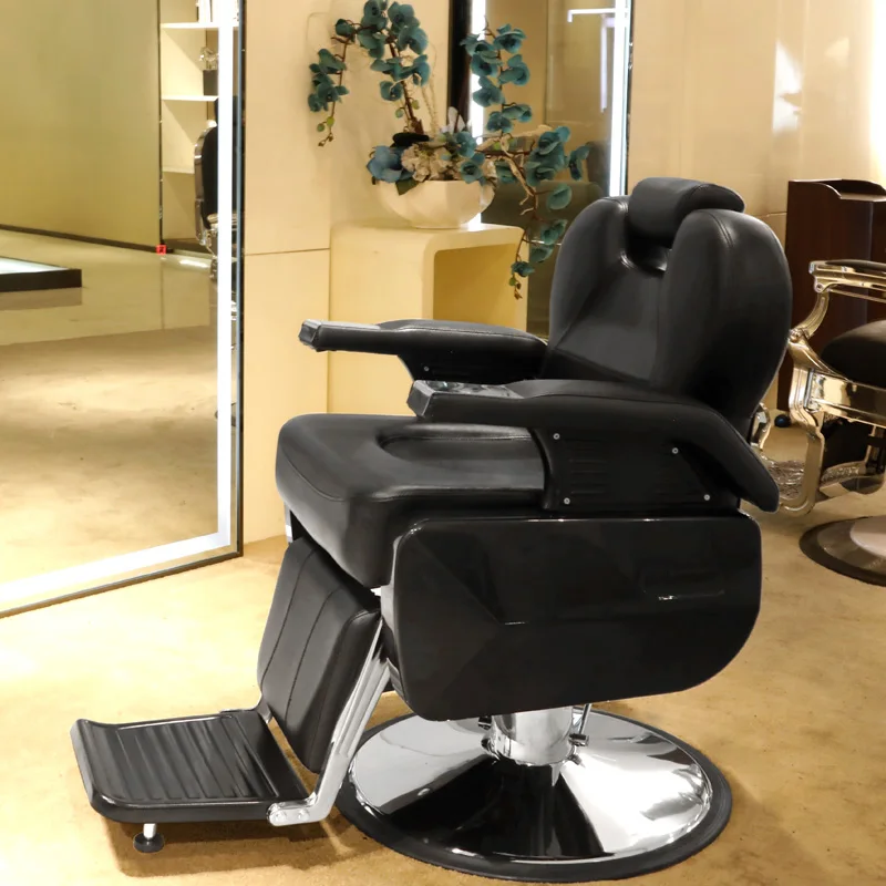 

Recline Comfortable Barber Chairs Foldable Backrest Arm Relax Luxury Barber Chairs Modern Hair Salon Furniture Stoelen Lslfy