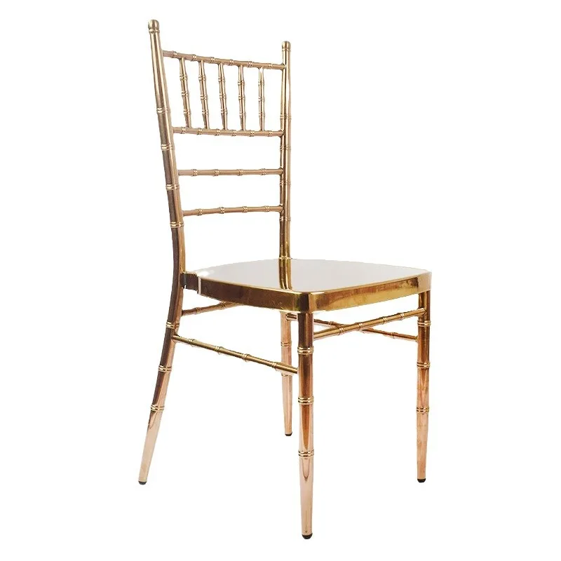 *Luxury Event Bronze Stainless Steel Chiavari Chair Hotel Hall Banquet Events Wedding