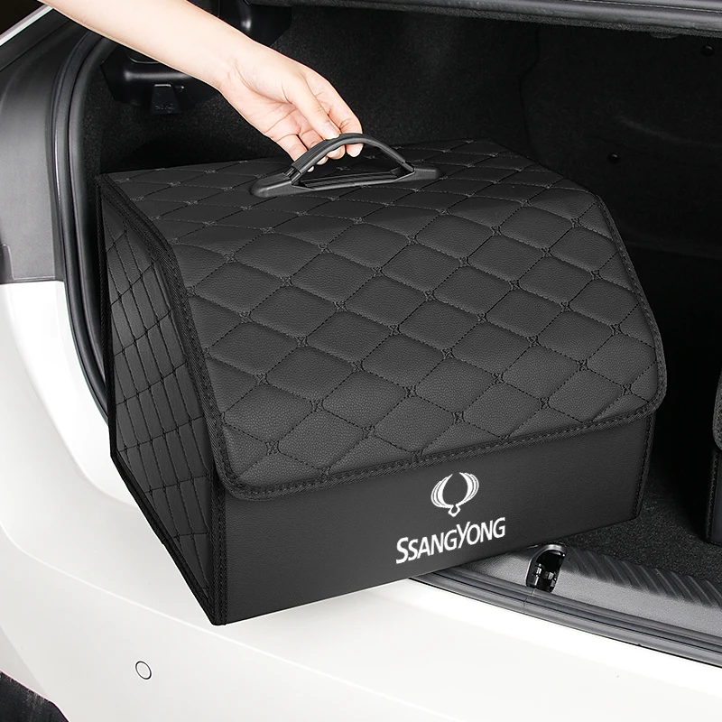 

Foldable Car Trunk Organizer Box Car Storage Bag Storage Box Tidying Auto Accessories For SsangYong Actyon Korando Rexton Kyron