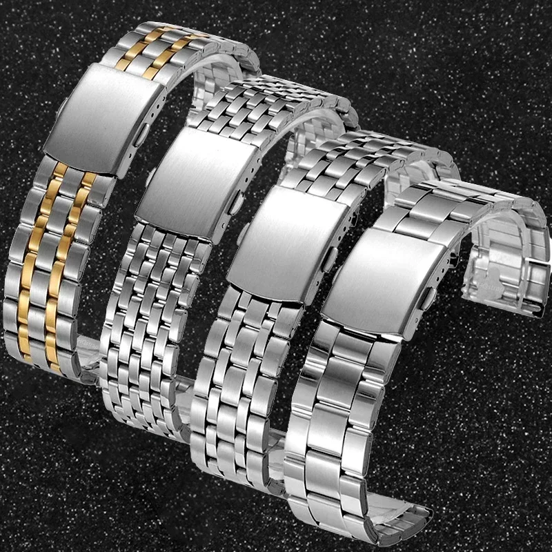 Stainless Steel Bracelet for Rolex Universal Replacement Watchband for Seiko 18 20 22mm Smartwatch Wristband Strap Accessories