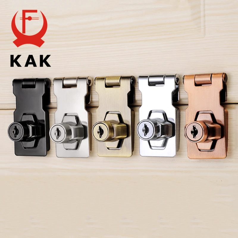 KAK 2.5-4 بوصة لكمة خالية غلق بمشبك مزلاج مع قفل باب من سبائك الزنك قفل أقفال أدراج صندوق البريد خزانة مكتب خزانة قفل الأمان #3