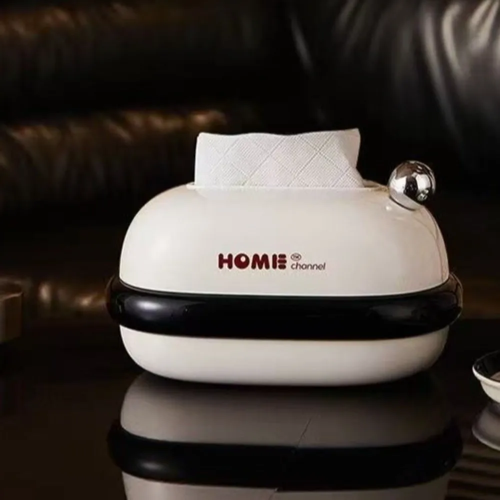 

Creative Dopamine Magnetic Tissue Box Large Capacity Plastic Napkin Box Built in Springs Durable Tissue Storage Box Bedroom