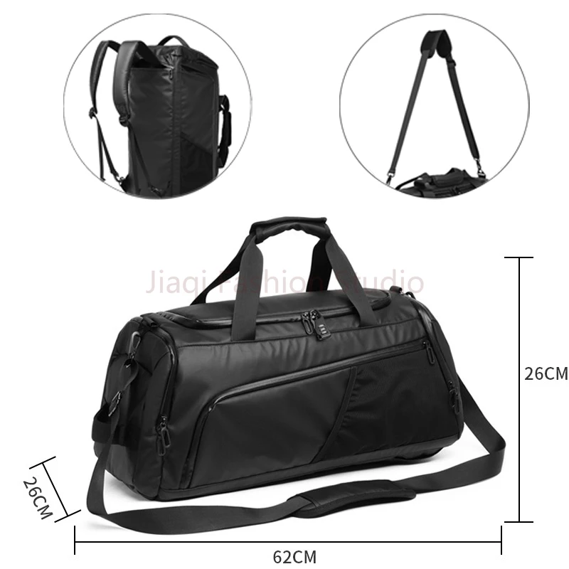 

Men's Large Capacity Handheld Fitness One Shoulder Double Shoulder Business Travel Multi functional Anti Splashing Travel Bag