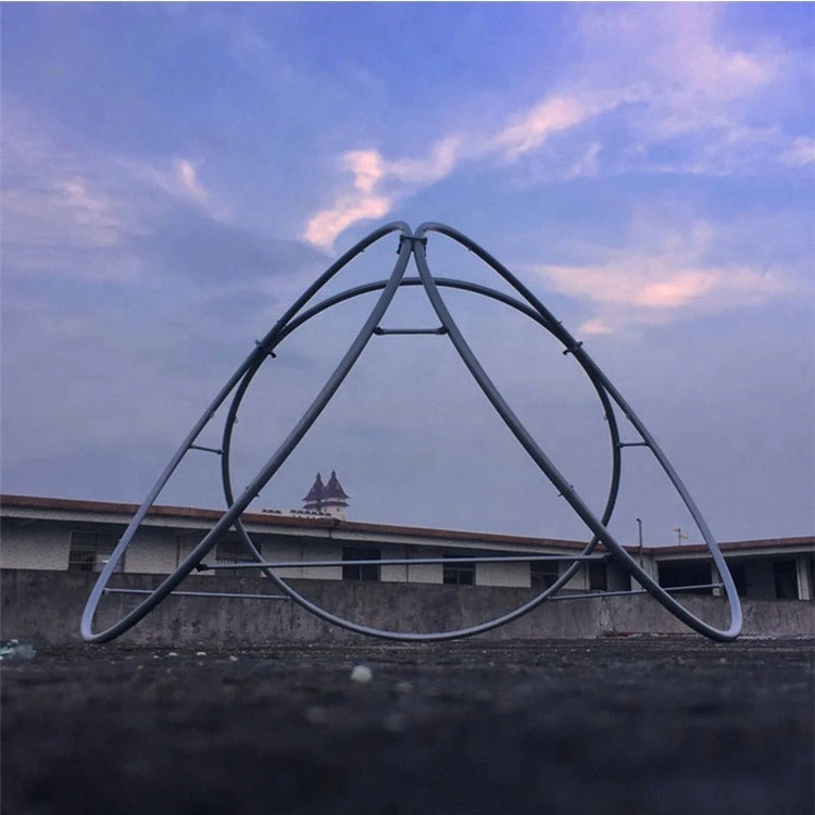 Heavy duty stainless steel circle  outdoor hammock stand 3 rings combination   for 