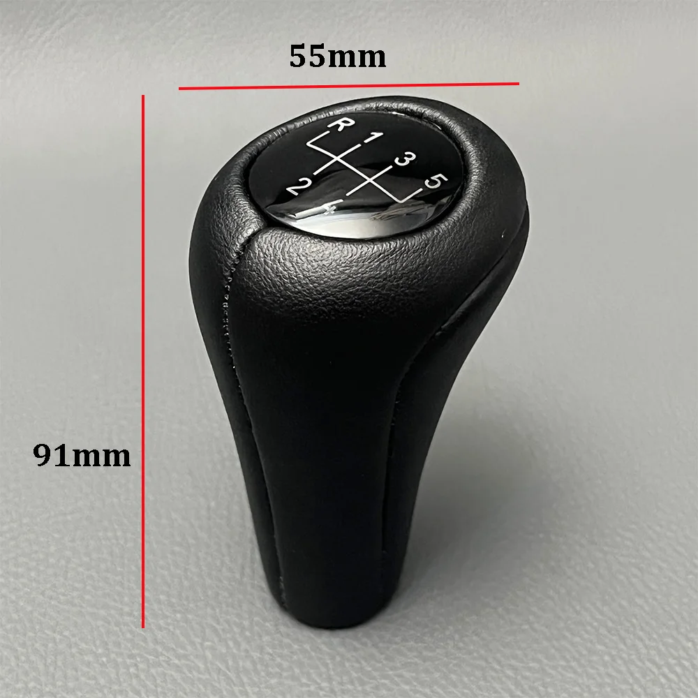 5/6 Speed Leather Gear Shift Knob Shifter Stick Lever Headball for BMW E28 E30 E32 E34 E36 E38 E39 E46 X1 X3 X5 Z1 Z3 Z4 POMO