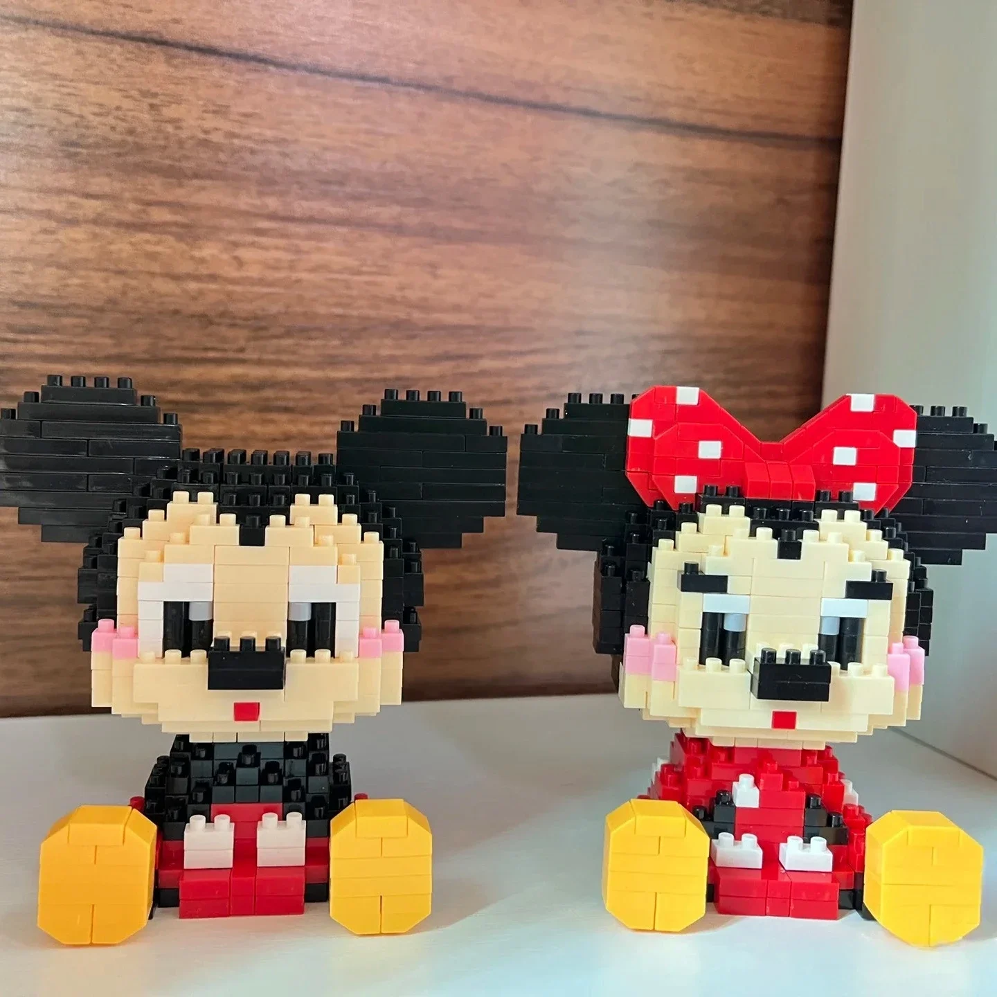 Cute particle building blocks toys Mickey Minnie Mickey Mouse building blocks assembly toys birthday gifts Halloween Christmas - view 3