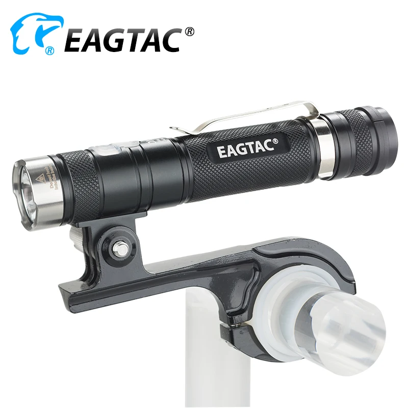 EAGTAC DX30LC2-BR ضوء الدراجة القابلة لإعادة الشحن مصباح ليد جيب الشعلة التكتيكية كري XPL HI 1160 لومينز 18650 بطارية متضمنة ستروب