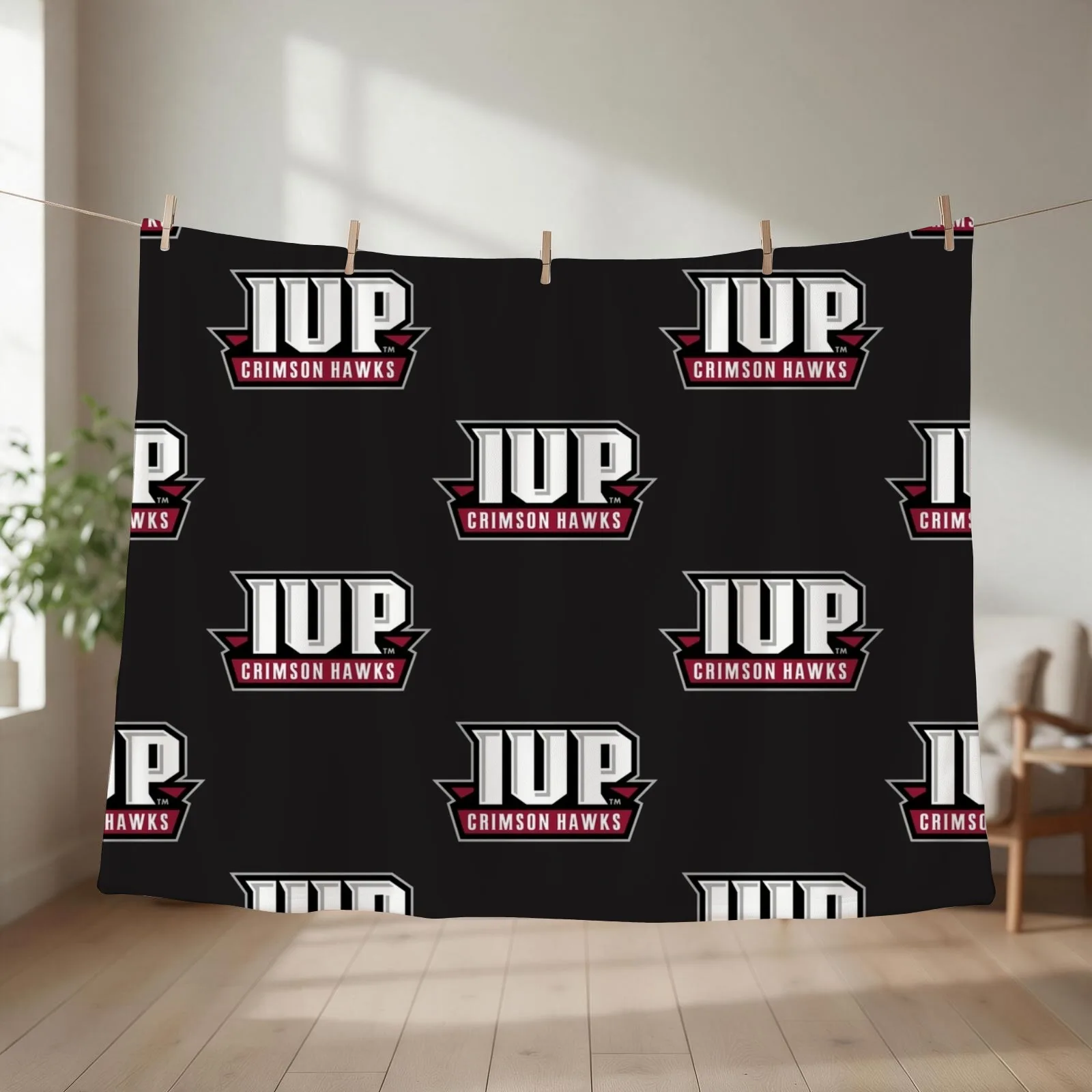 IUP Crimson Hawks Club Classic T-Shirt Throw Blanket Thins for winter Weighted Heavy Blankets
