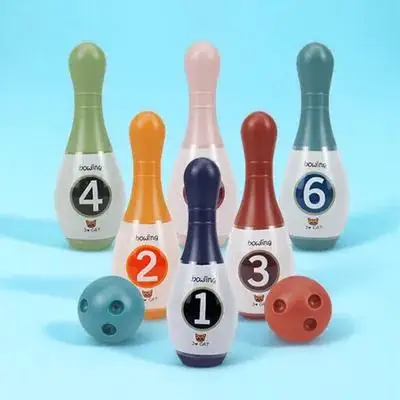 1Set Bowling Indoor Sports Bowling Game Educational Counting Hand Eye Coordination Family Parent