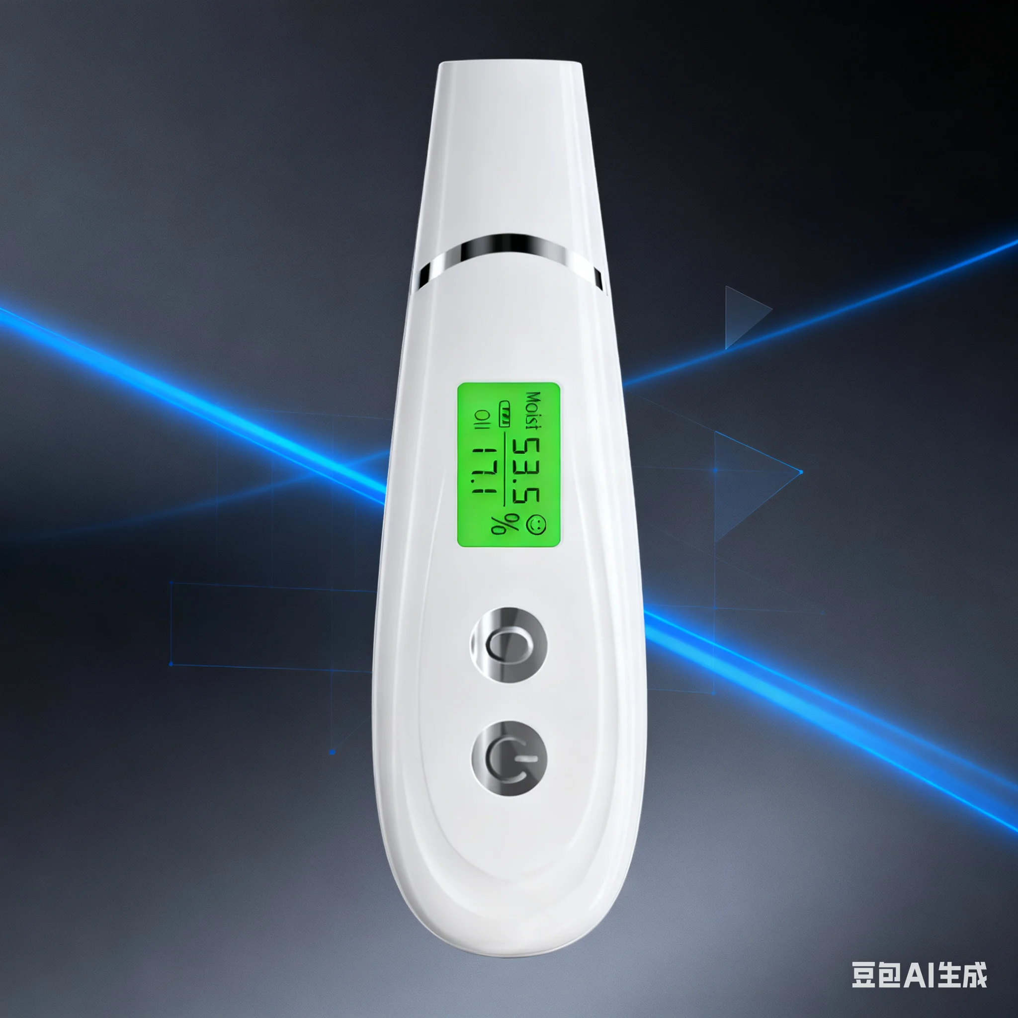 เครื่องวิเคราะห์สภาพผิวหน้า LESEN แบบพกพา เครื่องวัดความชุ่มชื้นผิวหน้าสีขาว เครื่องวิเคราะห์เนื้อหาสำหรับร้านเสริมสวย สปา และใช้ในบ้าน