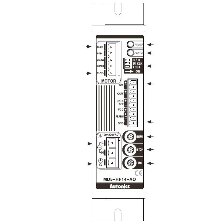 MD5-HF14-AO Autonics 5-Phase خطوة المحرك سائق الكورية خطوة المحرك سائق 100-220VAC ~ 50/60 هرتز