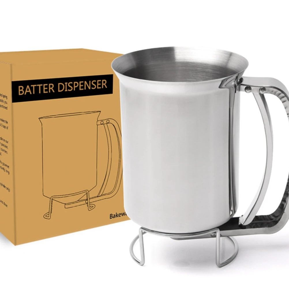 

Batter Dispenser Cupcake Funnel Home Kitchen Tool Small Waffle Stainless Steel Corrosion Resistant