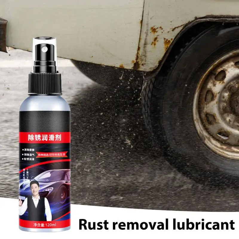 Rust Prevention Spray Iron Powder Remover 120ml Anti Seize Rust Lubricant Rust Stopper Fast Acting Automobile Bolt Loosening