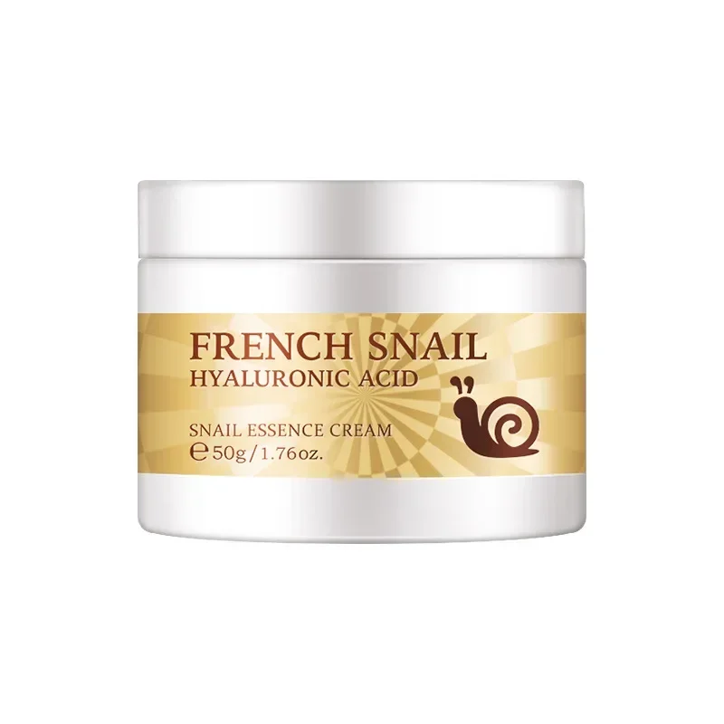 LAIKOU 50ML Snail Face Cream Hyaluronic Acid Moisturizer Firming Facial Cream Collagen Nourishing Serum Day Cream for Face