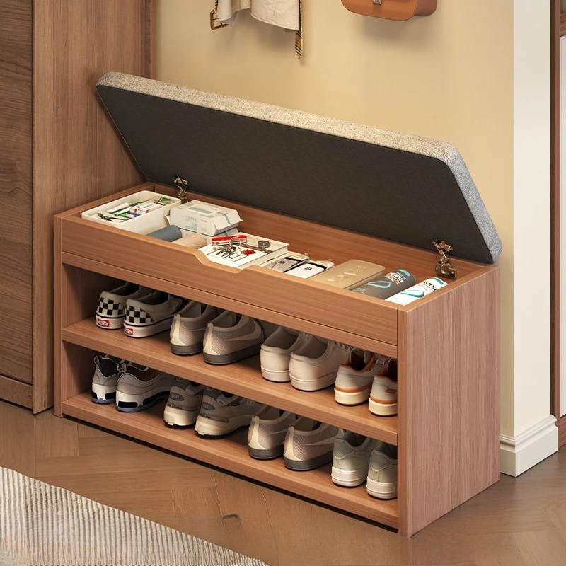 

At the door of the shoe change stool, the household entrance door is extremely narrow, shoe rack entrance, and shoe