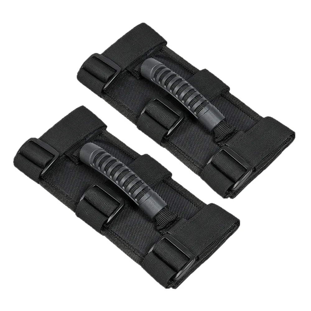 

Pair PREMIUM Roll Bar Grab Handle Handles Black for Jeep Wrangler CJ YJ TJ JK