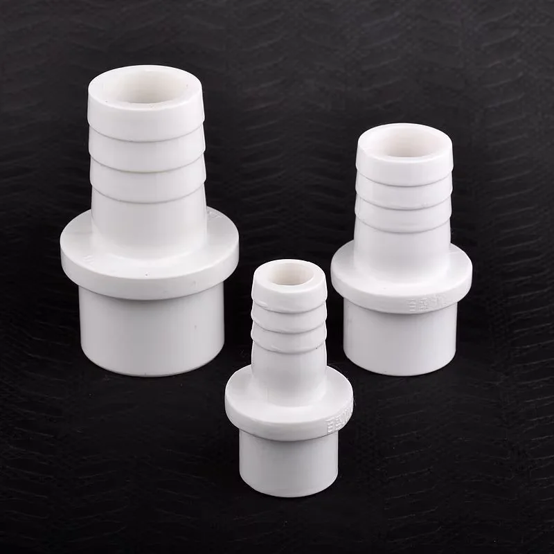 

20/25mm-5/8/10/12/14/16/19mm White Pvc Hose Pagoda Joint Adapter Garden Irrigation Water Pipe Soft Hose Joint Accessories