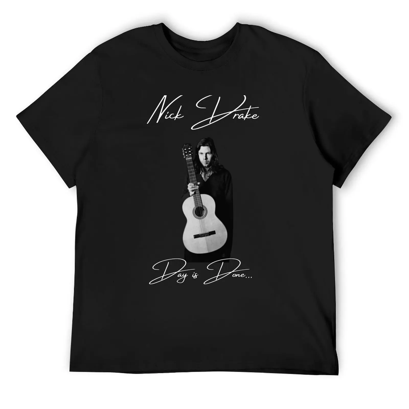 

Nick Drake- Day is Done- Five Leavess Left- Pink Moon T-Shirt cheap stuff new edition tshirts for men