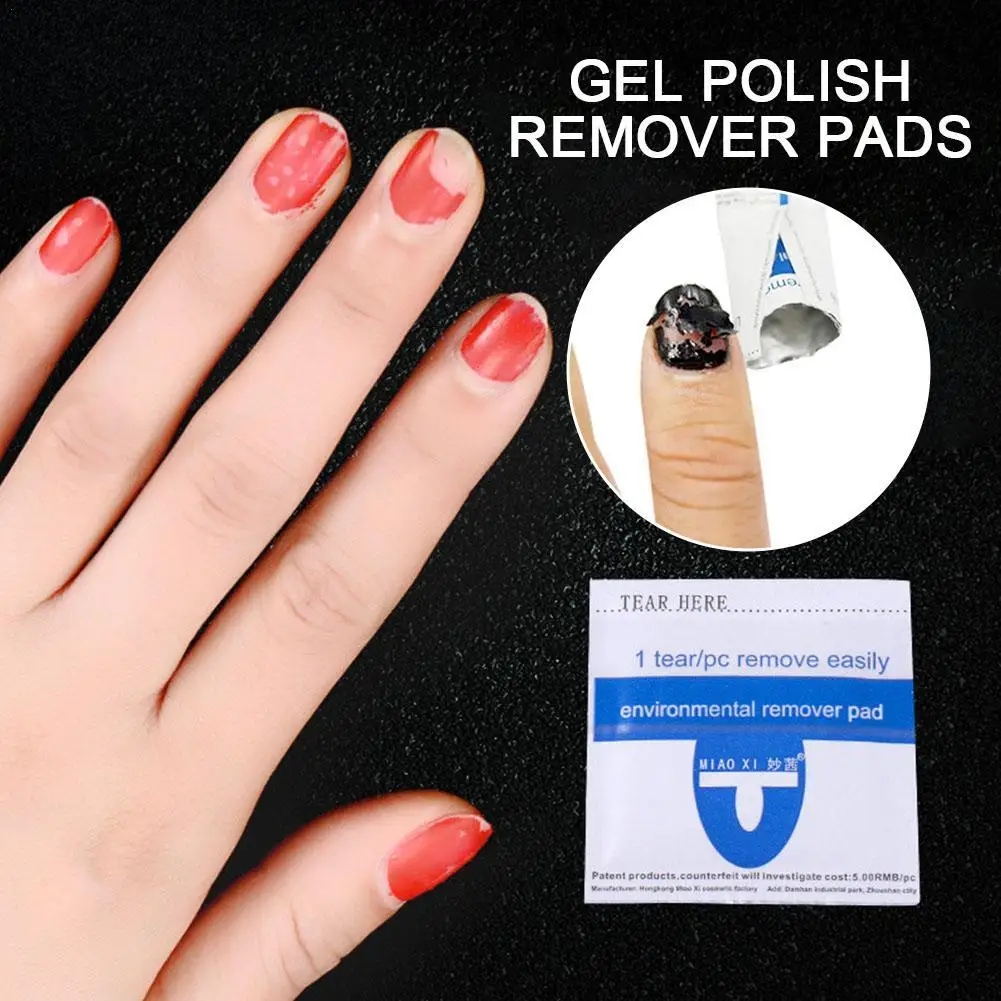 50pcs Nail Gel Remover Wipe Cleaning Pads Polish Remover Soak Off Cap Manicure Tool Acrylic Nail Gel Remover Wrap Foils