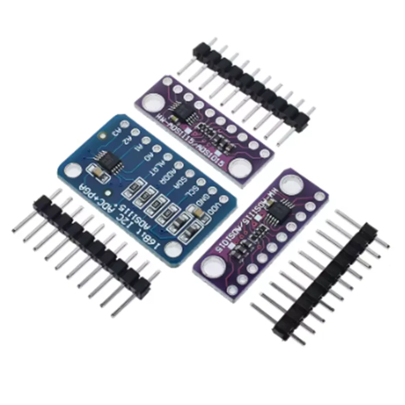 16 Bit I2C ADS1115 ADS1015 Module ADC 4 channel with Pro Gain Amplifier 2.0V to 5.5V for Arduino RPi