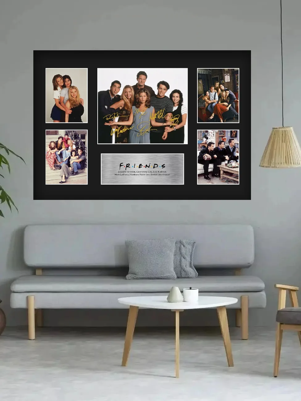 Friends TV Autographed Signed, Print Art Canvas Poster, For Living Room Decoration, Home Wall Decor Picture