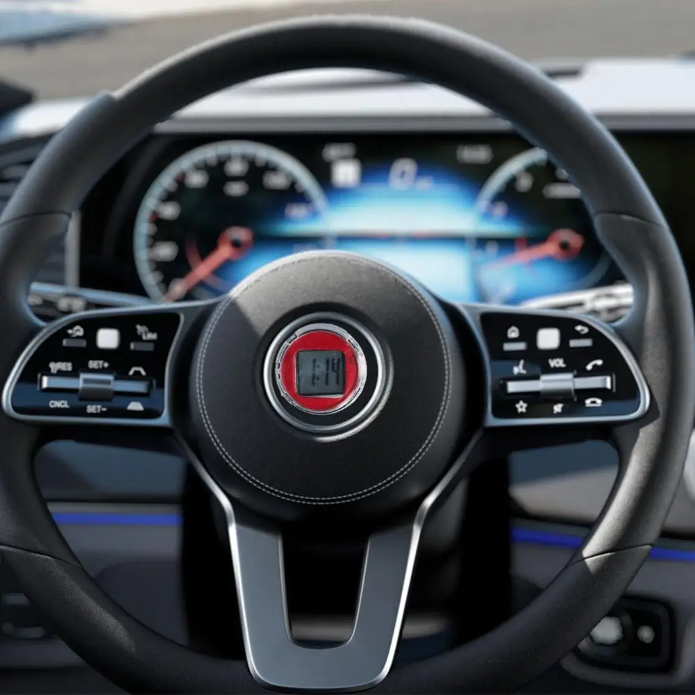 1Pc NUOVO Mini Impermeabile Moto Bici Appiccicoso Decorazione Digitale Display Del Motociclo Orologio Orologio Accessori Per Interni Auto A Z9U8