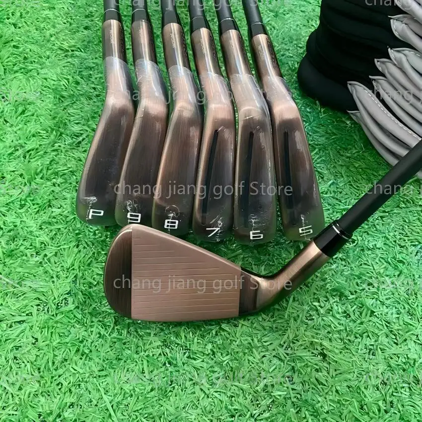 

24 NEW Golf Irons Copper Color Set P 790 456789P with Shaft and Grip P 790 Golf Club Iron set 8pcs Head Cover