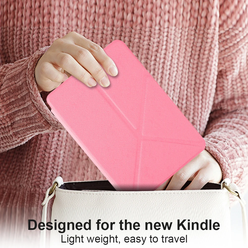 اوريغامي الدائمة شل غطاء السيارات النوم ويك واقية للصدمات حقيبة كتب إلكترونية لأوقد Paperwhite التوقيع 2024 إصدار