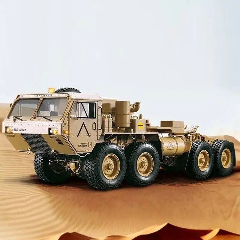 Hengguan RC Truck 8X8 Drive Electric Remote Control Off Road Climbing Car Professional Simulation Military Tractor Model  For
